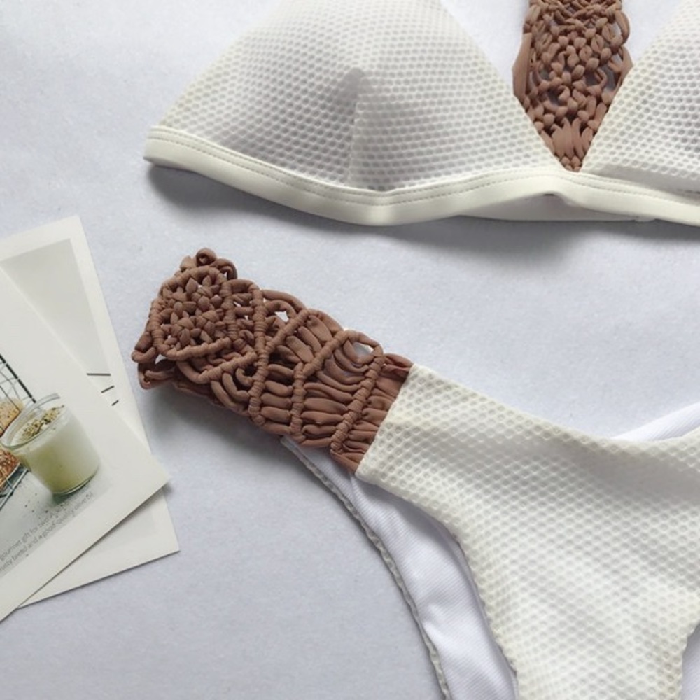 B2G1♦️🥽🆕Boho Cream Bikini Swimwear - Picture 8 of 8